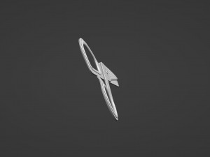 brass scissors 3D Model