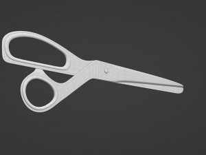 brass scissors 3D Model