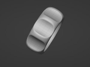 Palomas groove ring Model 3D