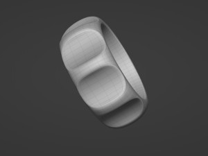 Palomas groove ring Model 3D