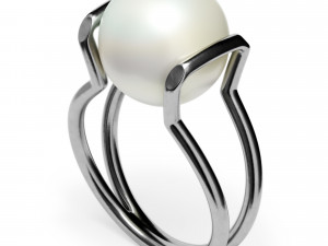 freshwater pearl ring 3D Model
