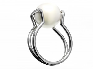 freshwater pearl ring 3D Model