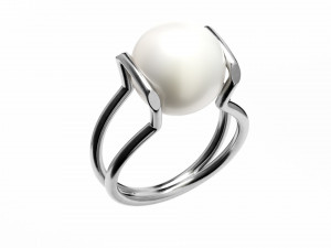 freshwater pearl ring 3D Model