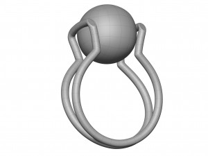 freshwater pearl ring 3D Model