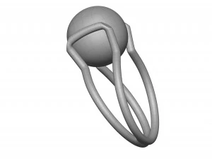 freshwater pearl ring 3D Model
