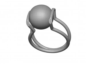 freshwater pearl ring 3D Model