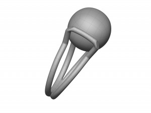 freshwater pearl ring 3D Model