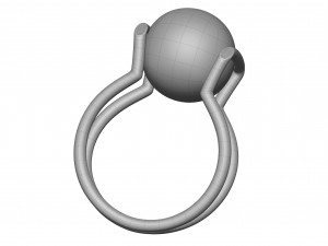 freshwater pearl ring 3D Model