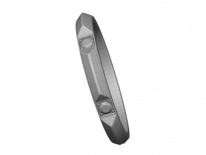 band ring with diamonds 3D Model