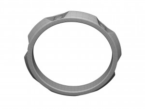 band ring with diamonds 3D Model