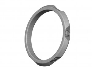 band ring with diamonds 3D Model