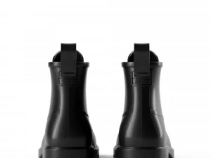 bottega veneta stride rubber lace up boots 3D Model