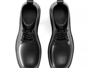 bottega veneta stride rubber lace up boots 3D 模型