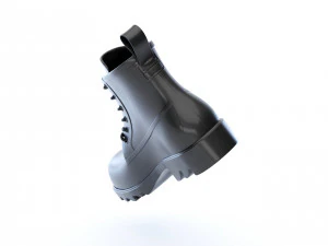 bottega veneta stride rubber lace up boots 3D Model