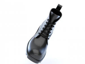 bottega veneta stride rubber lace up boots 3D Model