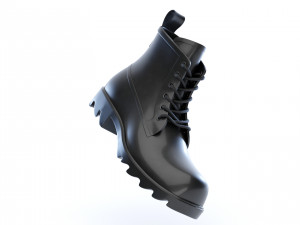 bottega veneta stride rubber lace up boots 3D 模型