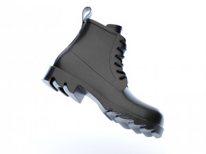 bottega veneta stride rubber lace up boots 3D 模型