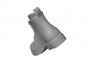 bottega veneta stride rubber lace up boots 3D Model