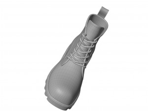 bottega veneta stride rubber lace up boots 3D 模型