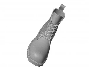 bottega veneta stride rubber lace up boots 3D Model