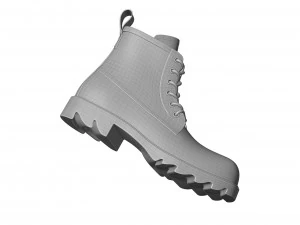 bottega veneta stride rubber lace up boots 3D Model
