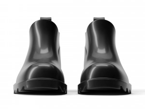 bottega veneta stride rubber ankle boots Modelo 3D