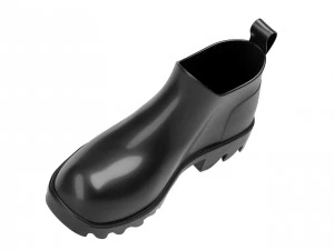 bottega veneta stride rubber ankle boots 3D Model