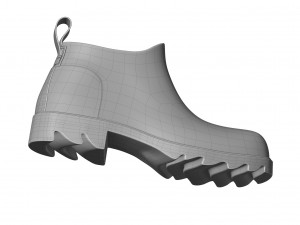 bottega veneta stride rubber ankle boots Modelo 3D