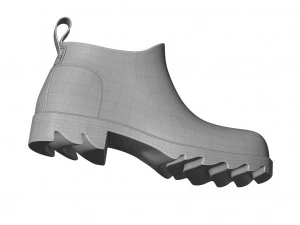 bottega veneta stride rubber ankle boots 3D Model