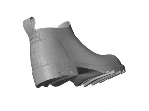 bottega veneta stride rubber ankle boots 3D Model