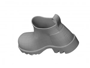bottega veneta stride rubber ankle boots 3D Model