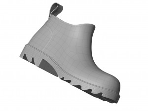 bottega veneta stride rubber ankle boots Modelo 3D