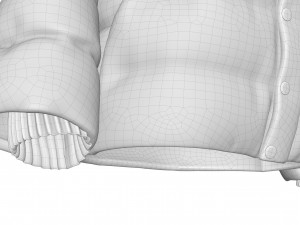 puffer jacket 3D Model