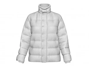 puffer jacket 3D Model
