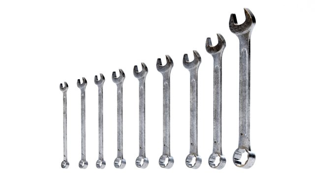 Combination Spanner Set 3D 모델 .c4d .max .obj .3ds .fbx .stl .blend 