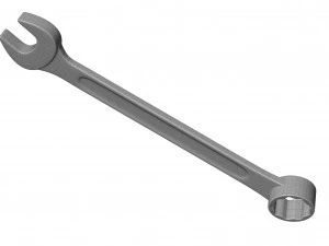 Combination Spanner Set 3D Model