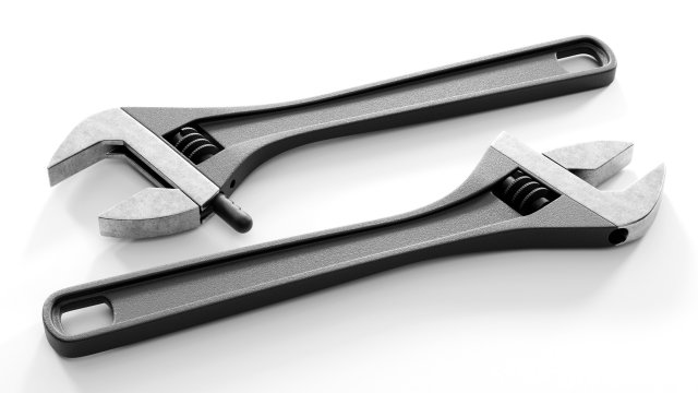 Adjustable Wrench Modello 3D .c4d .max .obj .3ds .fbx .stl .blend 