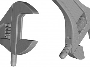 Adjustable Wrench Modello 3D