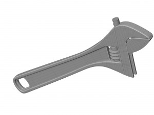 Adjustable Wrench Modello 3D