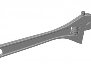 Adjustable Wrench 3D Model