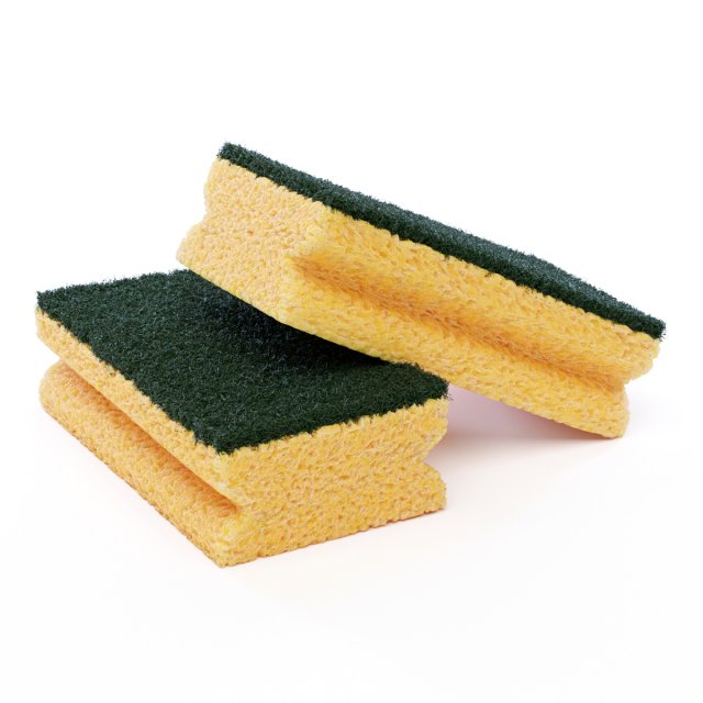 Dish Sponge 3D 모델 .c4d .max .obj .3ds .fbx .stl .blend