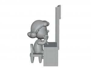 Lucy Psychiatric Booth 3D Model