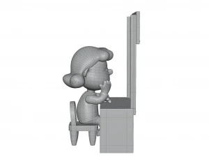 Lucy Psychiatric Booth 3D Model