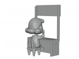 Lucy Psychiatric Booth 3D Model