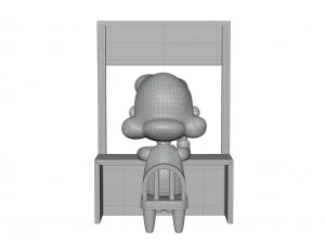 Lucy Psychiatric Booth 3D Model