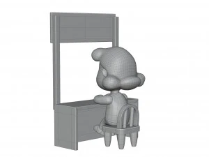 Lucy Psychiatric Booth 3D Model