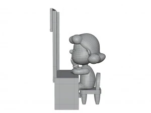 Lucy Psychiatric Booth 3D Model