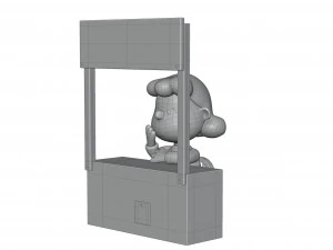 Lucy Psychiatric Booth 3D Model