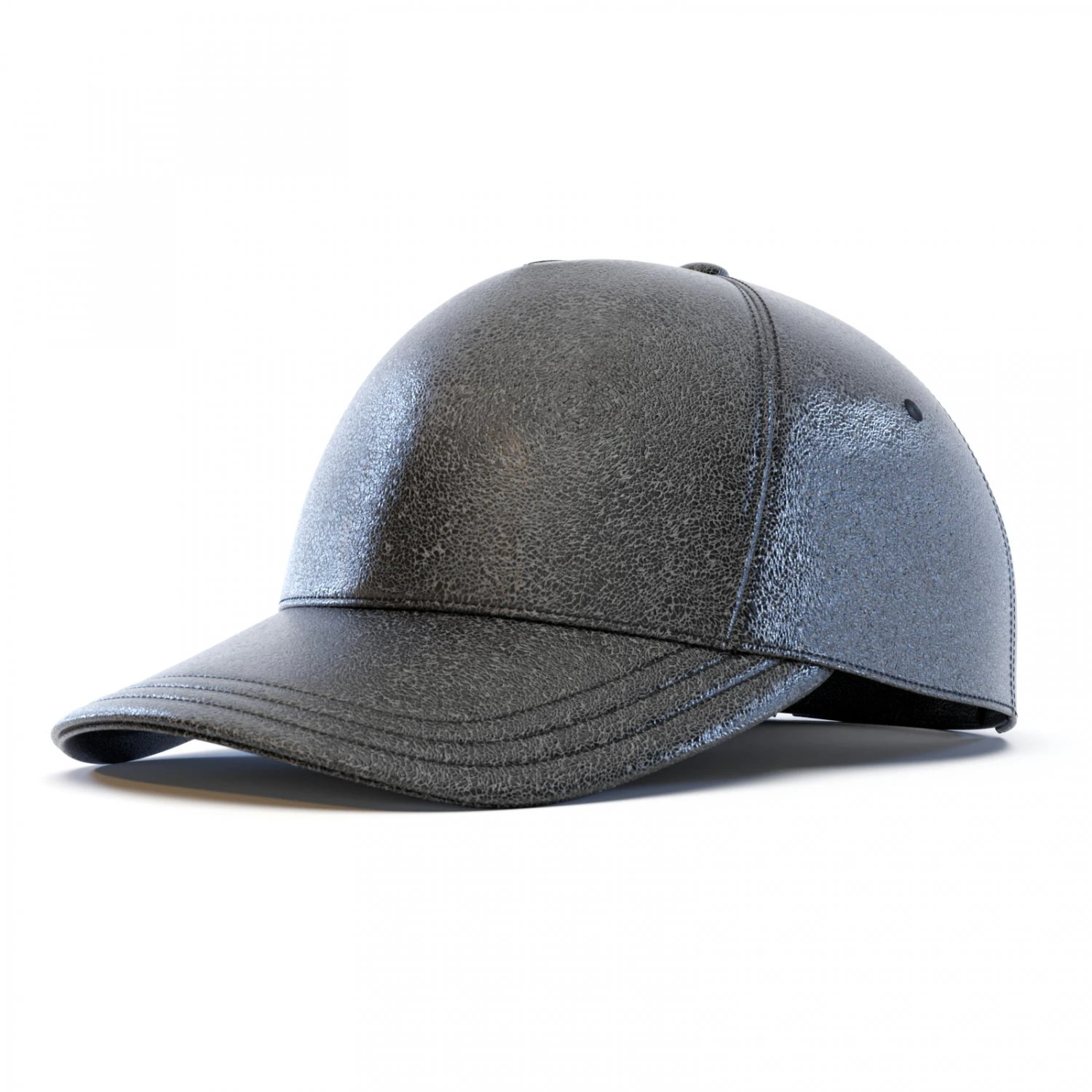 Leather Baseball Cap 3D Model .c4d .max .obj .3ds .fbx .stl .blend 