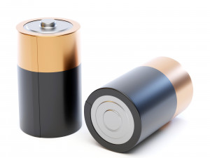 Battery Type D 3D मॉडल
